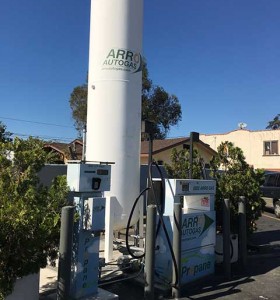 Image of the San Gabriel Mobil Gas Station ARRO Autogas site.