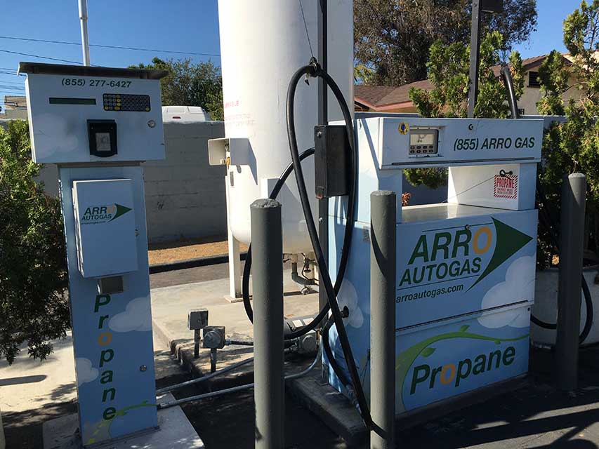 Image of the San Gabriel Mobil Gas Station ARRO Autogas site.